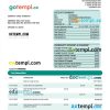 editable template, RIYAD Bank enterprise statement Word and PDF template