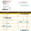 editable template, Saudi Investment Bank business checking account statement Word and PDF template