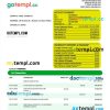 editable template, SBERBANK Bank enterprise checking account statement Word and PDF template