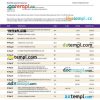 editable template, SIAM Commerical Bank enterprise statement Word and PDF template
