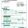 editable template, ST. Galler Kantonalbank organization checking account statement Word and PDF template