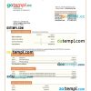 editable template, SWEDBANK business checking account statement Word and PDF template