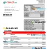 editable template, SYNOVUS Bank enterprise statement Word and PDF template