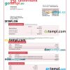 editable template, TAISHIN Bank enterprise statement Word and PDF template