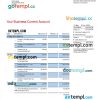 editable template, Tesco Bank Business statement Word and PDF template