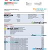 editable template, UOB (United Overseas Bank) firm account statement Word and PDF template