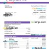 editable template, Valiant Bank enterprise account statement Word and PDF template