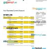 editable template, VALLEY National Bank business statement Word and PDF template