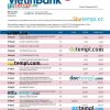 editable template, VIETIN Bank firm account statement Word and PDF template