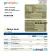 editable template, VP Bank firm account statement Word and PDF template