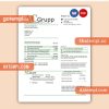 AC Grupp OÜ electricity business utility bill,PDF and WORD template