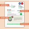 Abu Dhabi Distribution water business utility bill, Word and PDF template