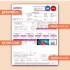 Adani business utility bill, Word and PDF template