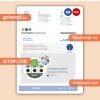 Al Ain Distribution Company business utility bill, Word and PDF template, 2 pages