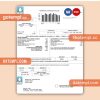 AlKawther business utility bill, Word and PDF template, 2 pages