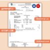 Algerie Telecom business utility bill, Word and PDF template