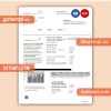 Ambit Energy business utility bill, Word and PDF template