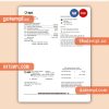 Arizona APS electricity proof of address business utility bill, Word and PDF template