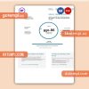 BT telecommunications business utility bill, Word and PDF template, 2 pages