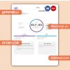 BT telecommunications business utility bill, Word and PDF template