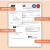 Black Hills Energy business utility bill, Word and PDF template, 4 pages, version 3