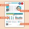 Blue Energy business utility bill, Word and PDF template
