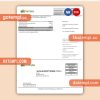 Boston NYSEG electricity business utility bill, Word and PDF template, 2 pages