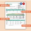 CFE electricity  business utility bill, PDF and WORD template