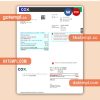 COX digital cable television  business utility bill, PDF and WORD template