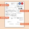 California SoCal Gas business utility bill, Word and PDF template, 2 pages