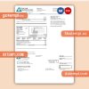 Cascade Natural Gas business utility bill, Word and PDF template