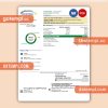 Central Hudson Energy Group business utility bill, PDF and WORD template