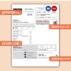 Colorado United Power utility bill, Word and PDF template