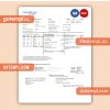Columbia Gas of Ohio business utility bill, PDF and Word template