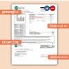 Craighead Electric Cooperative business utility bill, Word and PDF template