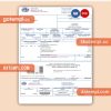 Cyprus water business utility bill, Word and PDF template, 4 pages, version 3