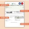 Deep East Texas Electric business utility bill, Word and PDF template