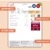 Dialog business utility bill, PDF and Word template