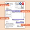 Dixie Electric business utility bill, PDF and WORD template