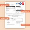 Dominion Energy utility business bill, Word and PDF template