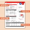 E.on Spain electricity business utility bill, Word and PDF template, 2 pages