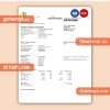 E2 utility business bill, Word and PDF template
