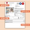 EDP Portugal electricity business utility bill, Word and PDF template