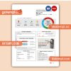 EDP Portugal business utility bill, Word and PDF template