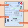 Eyath business utility bill, Word and PDF template