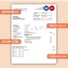 Eastern Ontario Power business utility bill, Word and PDF template
