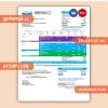 El Dorado Irrigation District business utility bill, Word and PDF template