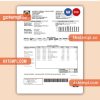 Electricity Company of Ghana Ltd business utility bill, Word and PDF template