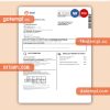 Enel electricity utility business bill, Word and PDF template, 4 pages, version 3