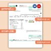 Energy Plus electricity business utility bill, PDF and WORD template